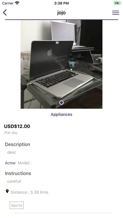 Tangkapan layar Lend Your Stuff