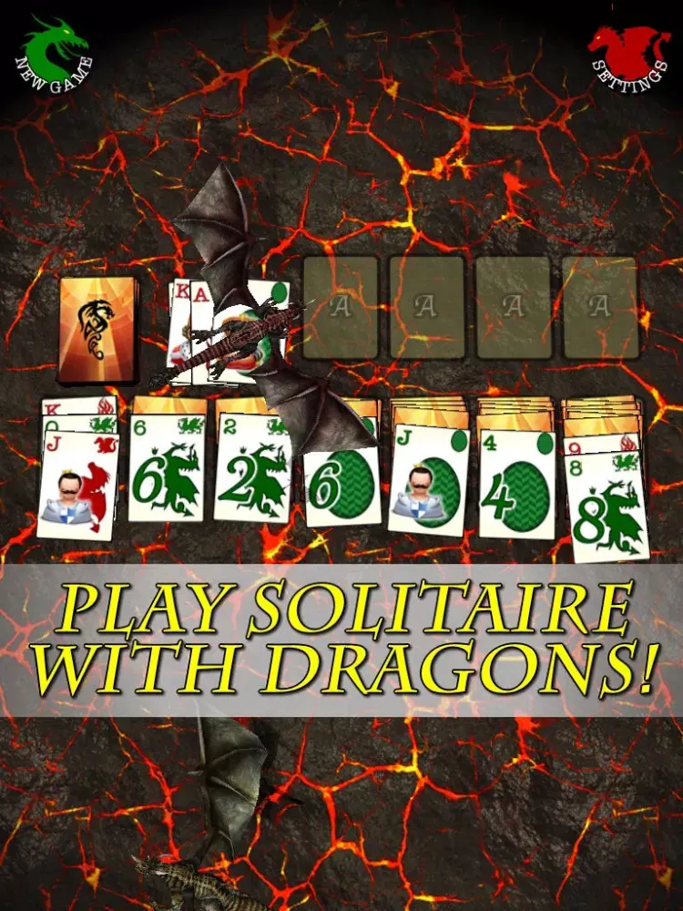 Captures d'écran de Dragon Solitaire - 3D Klondike Game iPad 