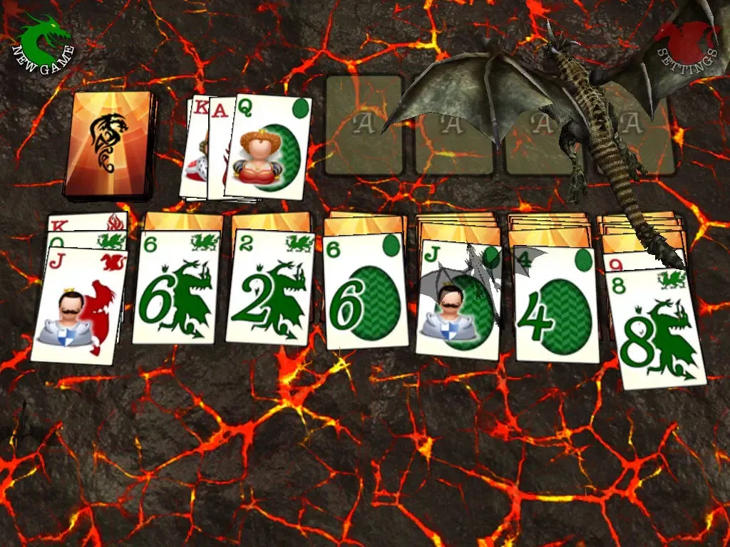 Captures d'écran de Dragon Solitaire - 3D Klondike Game iPad 
