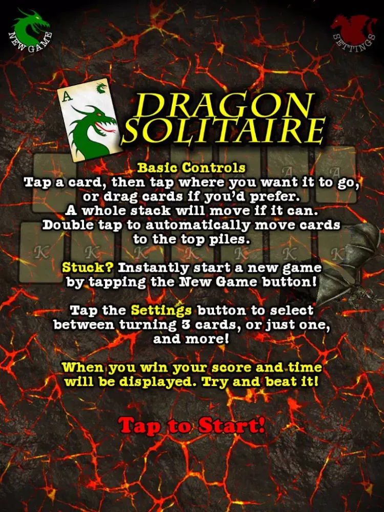 Captures d'écran de Dragon Solitaire - 3D Klondike Game iPad 