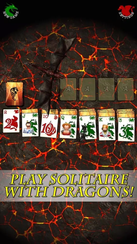 Captures d'écran de Dragon Solitaire - 3D Klondike Game