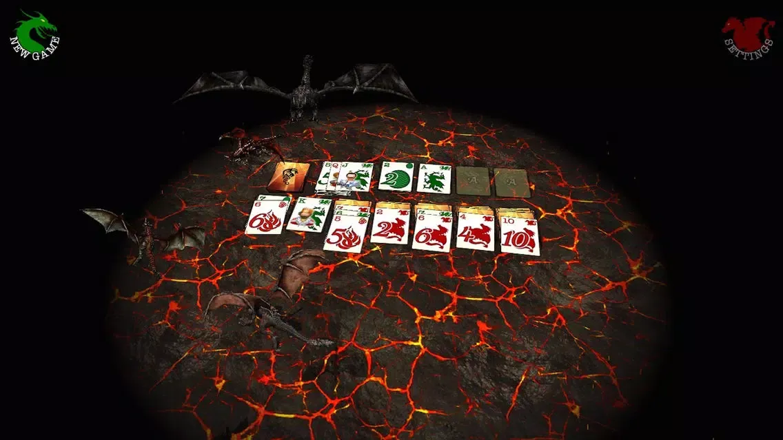 Captures d'écran de Dragon Solitaire - 3D Klondike Game
