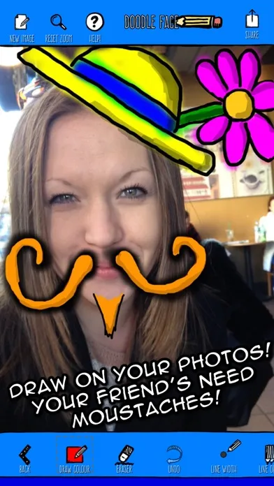 Doodle Face! Draw something silly on your photos! Screenshots