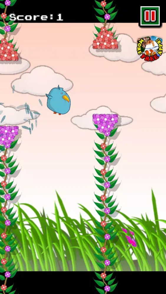 Tangkapan skrin Fatty Bird! Flap those little wings!