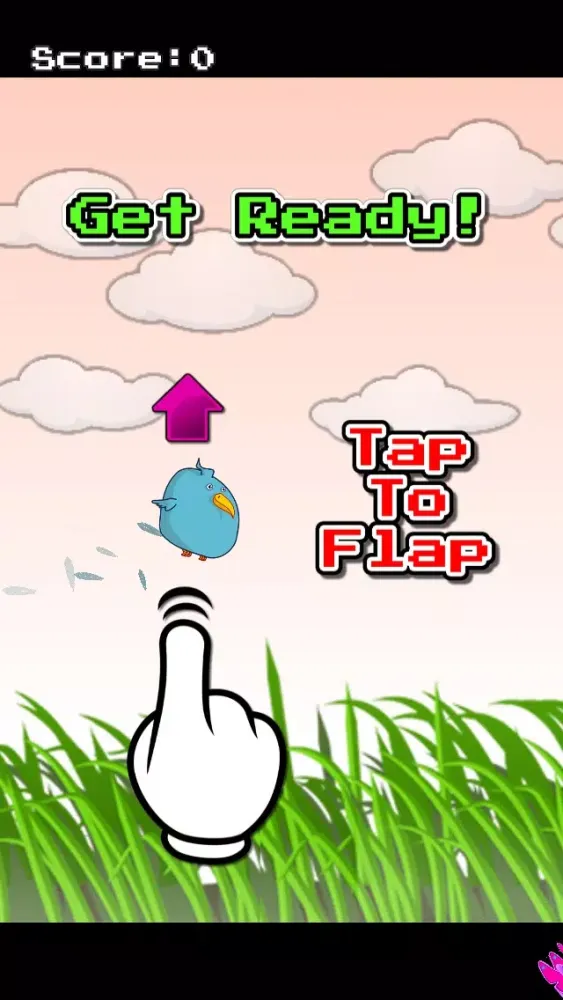 Tangkapan skrin Fatty Bird! Flap those little wings!