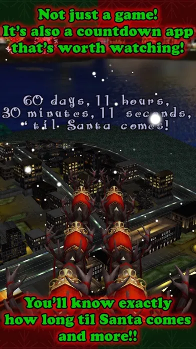Santa in the City 3D Christmas Game + Countdown FREE スクリーンショット