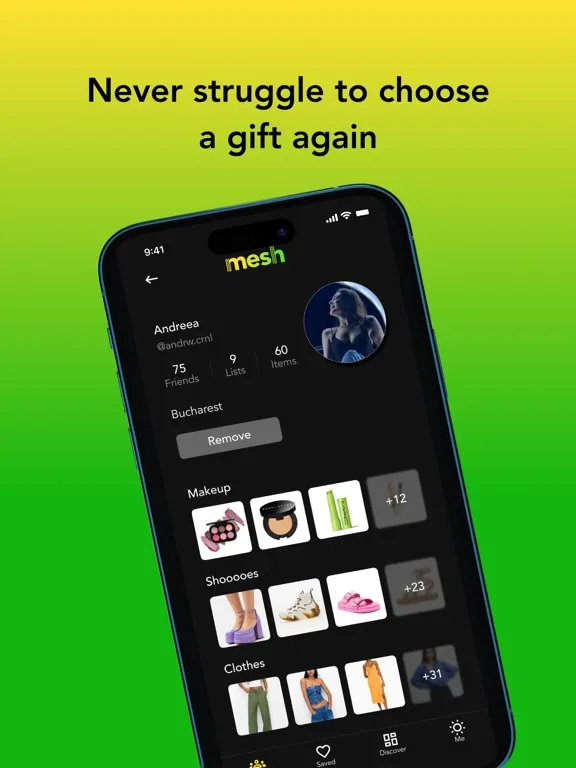 mesh: Wishlists with friends iPad 应用截图