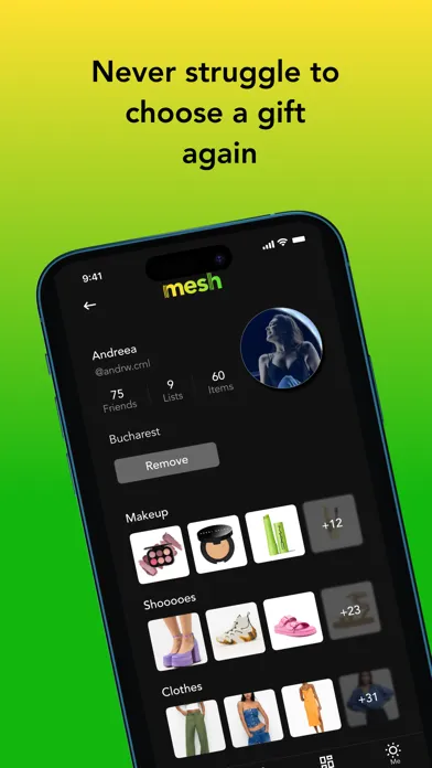 mesh: Wishlists with friends应用截图