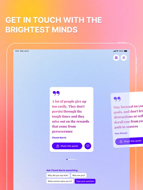 ภาพหน้าจอของ Mentor by ONO iPad 