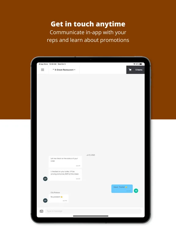 City Produce Connect iPad 应用截图