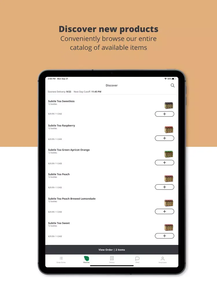 Ảnh chụp màn hình của Subtle Tea iPad 