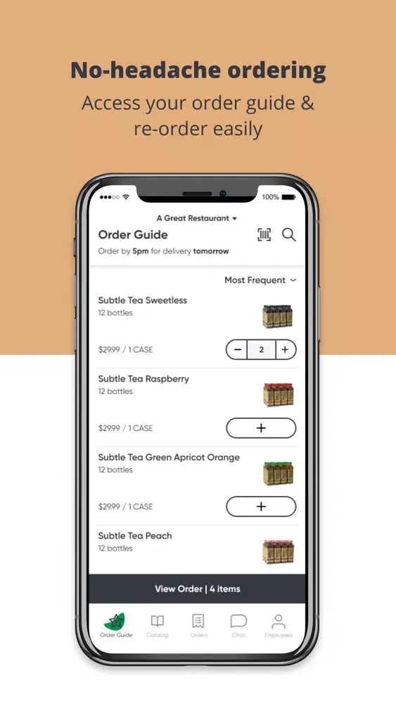 Ảnh chụp màn hình của Subtle Tea
