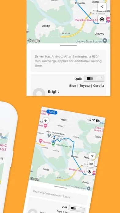 Captures d'écran de Quik: Request a ride
