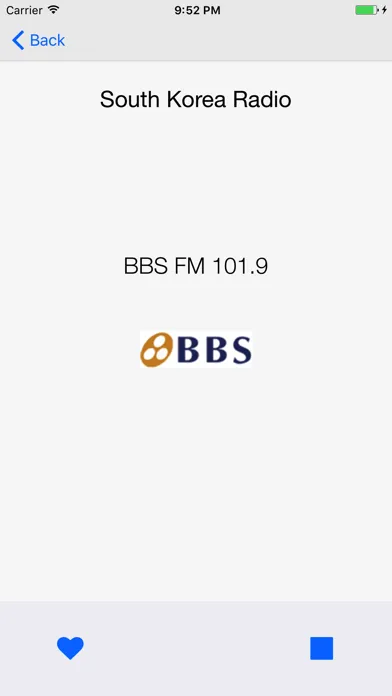 Ảnh chụp màn hình của South Korea Radios