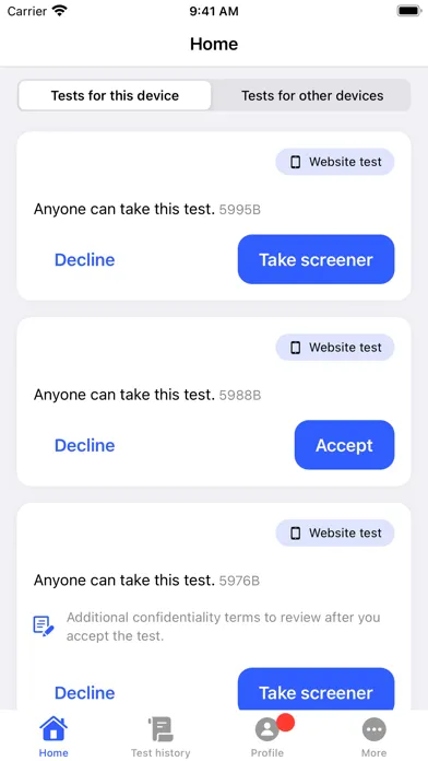 UserTesting應用截圖
