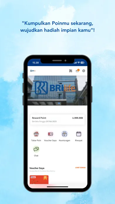 Tangkapan skrin BRILife Reward Point