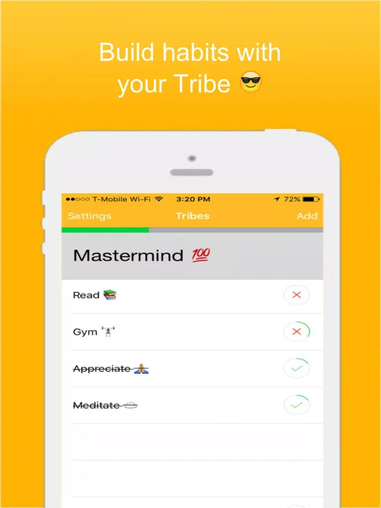 Zrzuty ekranu Tribes: habit based communities iPad 