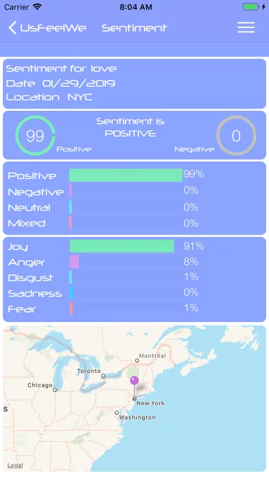 Capturas de tela do UsFeelWe - The Sentimentalizer