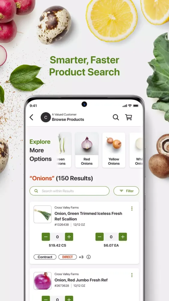 US Foods MOXē Ekran Görüntüleri