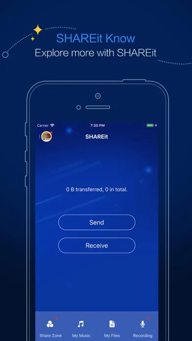 Capturas de tela do SHAREit Pro
