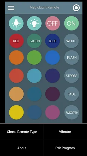 Capturas de tela do MagicLight  RGB LED Remote