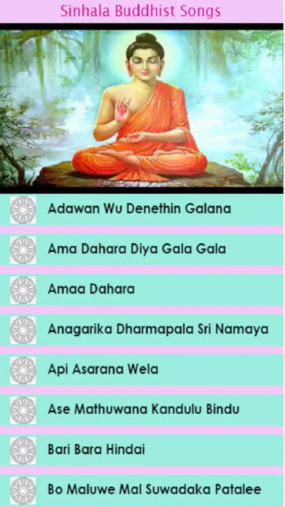 Sinhala Buddhist Songs سکرین شاٹس