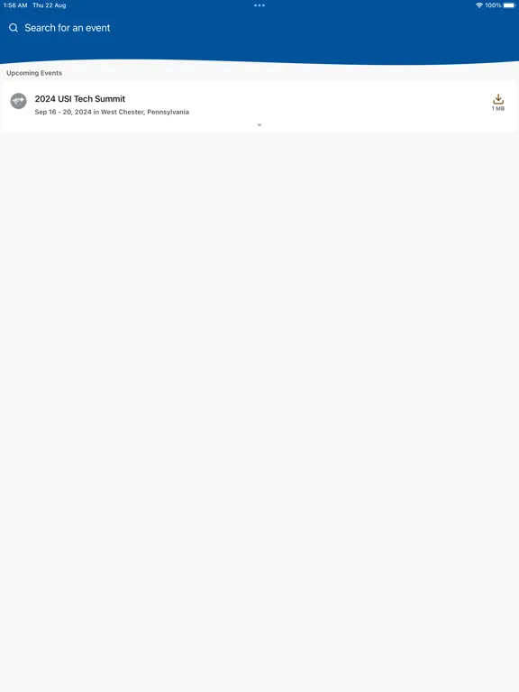 USI Event Center iPad 应用截图