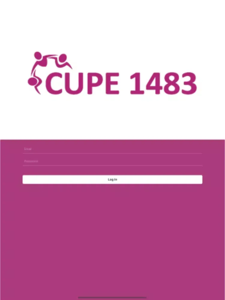 Ảnh chụp màn hình của CUPE 1483 iPad 