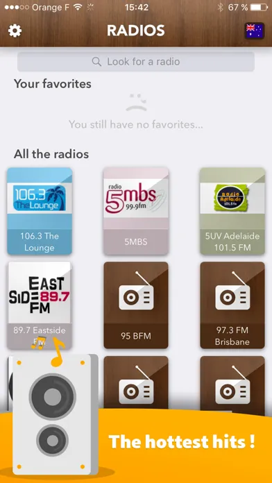 Capturas de tela do Australian Radio - access all Radios in Australia