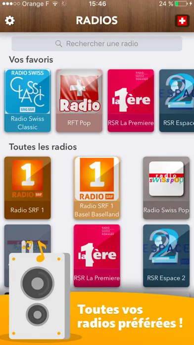 Скриншоты Swiss Radio - all Radios in Switzerland Schweiz FR