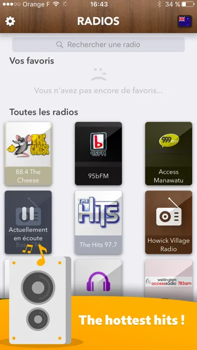 Ảnh chụp màn hình của New Zealand Radio - access all Radios in NZ FREE!