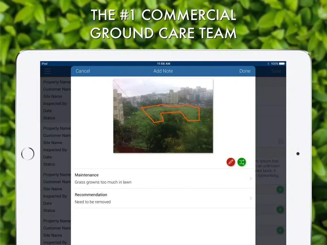 U.S. Lawns iPad  Screenshots