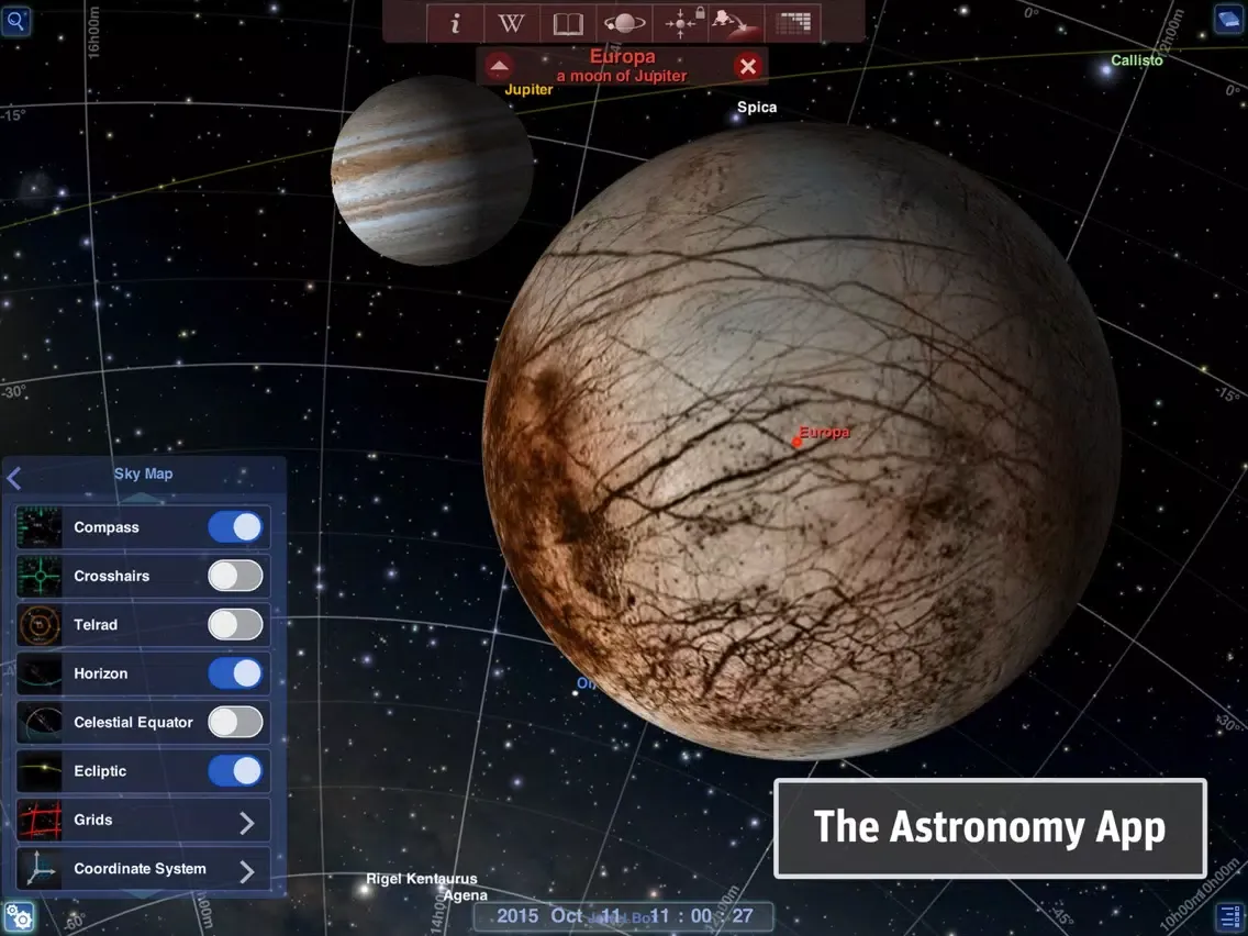 Tangkapan layar Redshift Pro - Astronomy iPad 