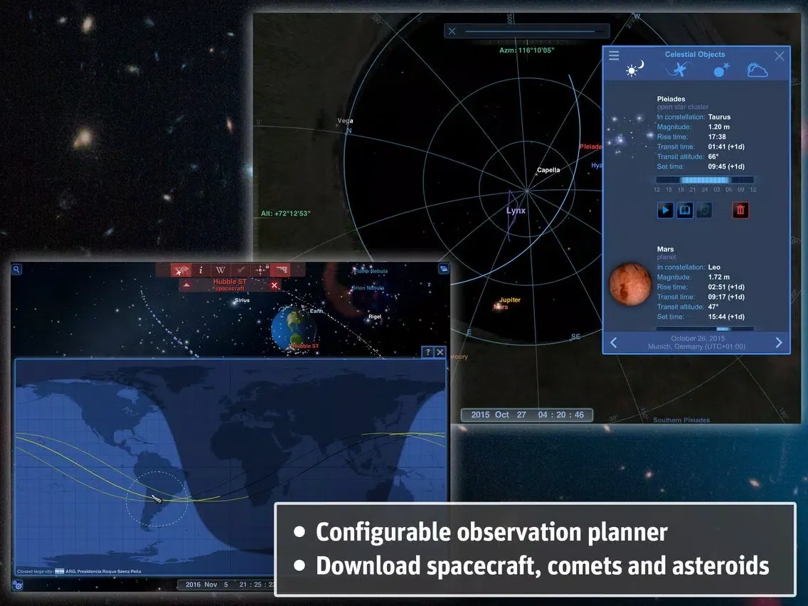 Tangkapan layar Redshift Pro - Astronomy iPad 