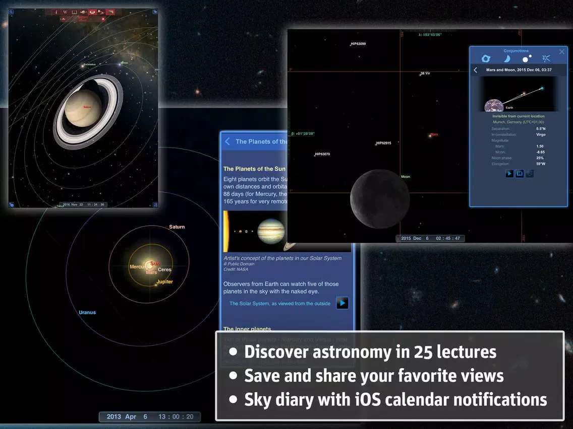 Tangkapan layar Redshift Pro - Astronomy iPad 