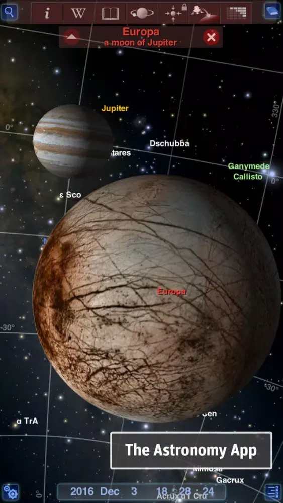 Tangkapan layar Redshift Pro - Astronomy