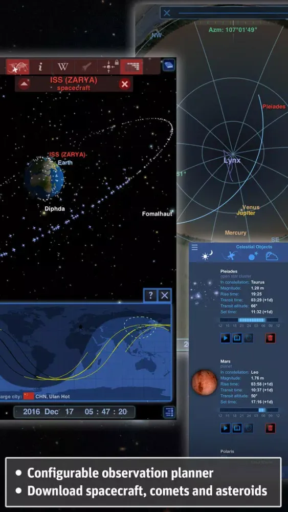 Tangkapan layar Redshift Pro - Astronomy