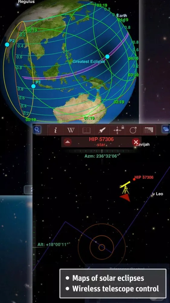 Tangkapan layar Redshift Pro - Astronomy