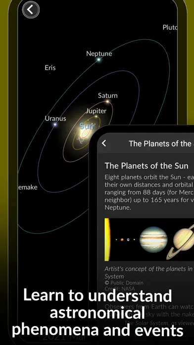 Tangkapan skrin The Sky – Enjoy Astronomy
