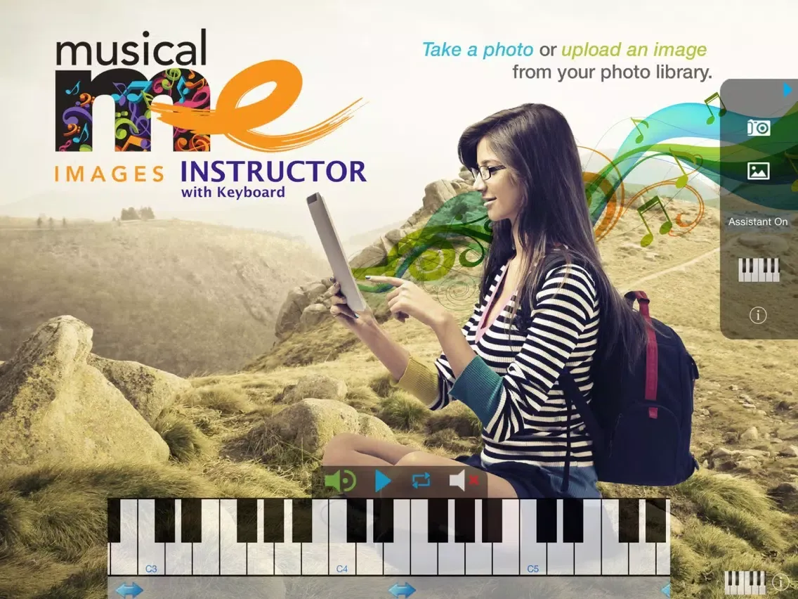 MusicalMe Images Instructor with Keyboard iPad 應用截圖