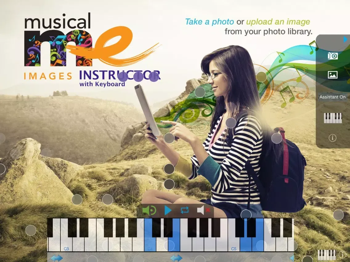 MusicalMe Images Instructor with Keyboard iPad 應用截圖
