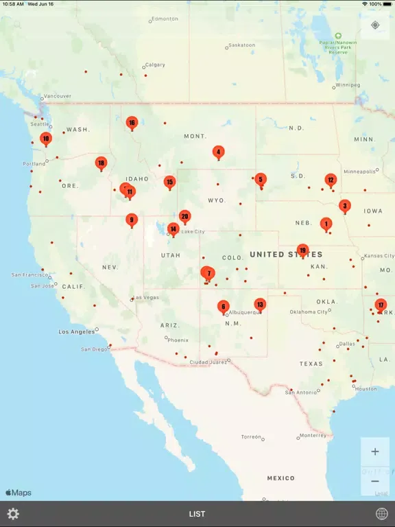 Zrzuty ekranu Parkadvisor U.S. iPad 