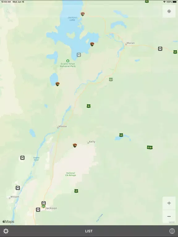 Zrzuty ekranu Parkadvisor U.S. iPad 