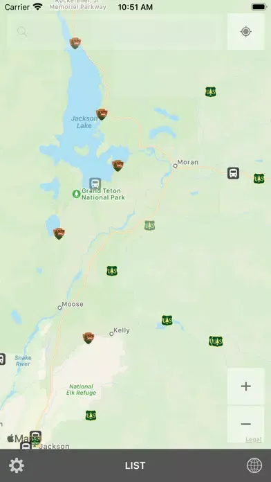 Zrzuty ekranu Parkadvisor U.S.