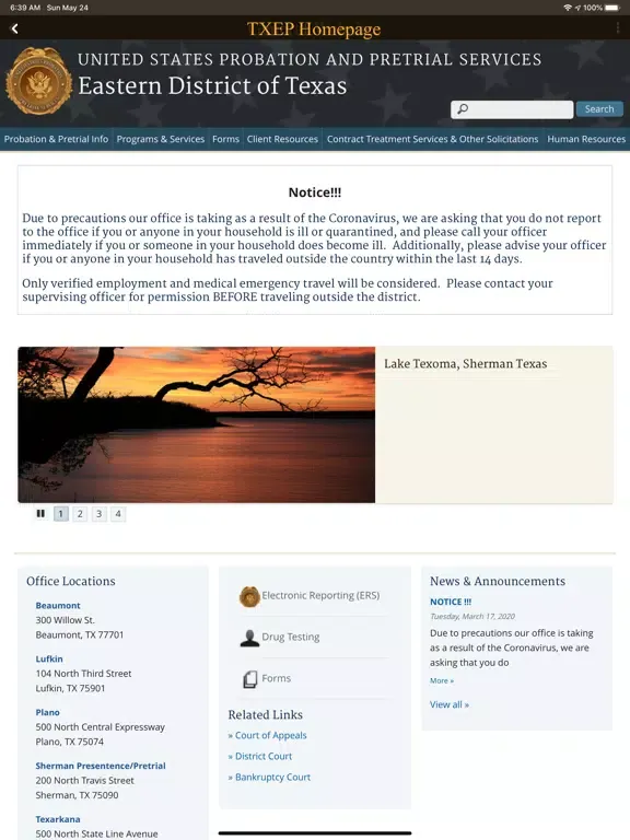 USPO Tyler/Texarkana/Lufkin iPad  Screenshots