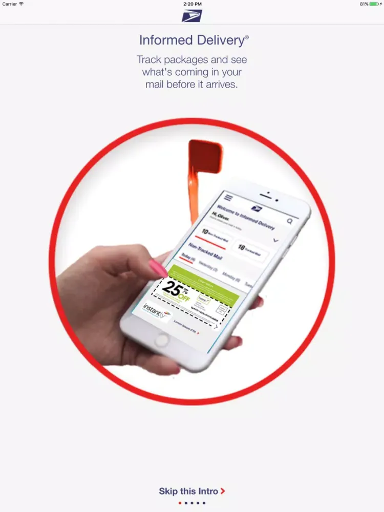 Informed Delivery® iPad  スクリーンショット