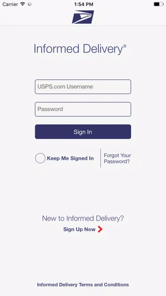 Informed Delivery® スクリーンショット