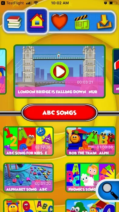 Tangkapan layar Kids ABC TV Nursery Rhymes