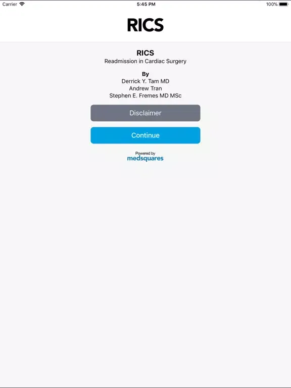 RICS iPad  स्क्रीनशॉट