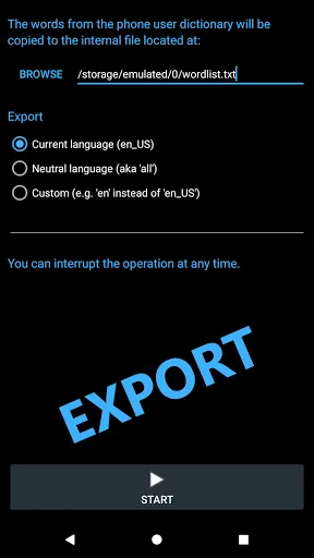 User Dictionary Manager (UDM) Screenshots